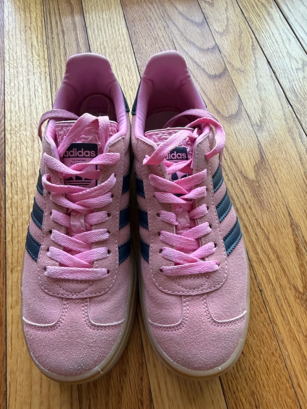 Adidas Gazelle Sneakers with Navy Stripes - Picture 4 of 4